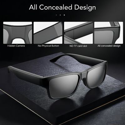 Fernsteuerungsaudio der Smart Camera-Sonnenbrille-FHD 1080P für verborgene Tätigkeiten