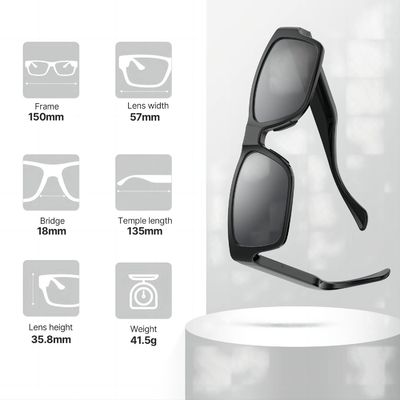 Fernsteuerungsaudio der Smart Camera-Sonnenbrille-FHD 1080P für verborgene Tätigkeiten