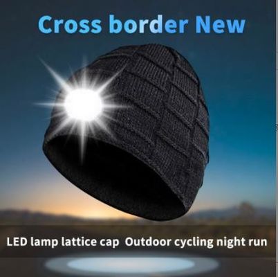 Bluetooth Beanie Hat Video Camera mit Licht, Scheinwerfer-Kappen-drahtlose Kopfhörer USBs wieder aufladbare 4 LED für das Ski fahren, laufend