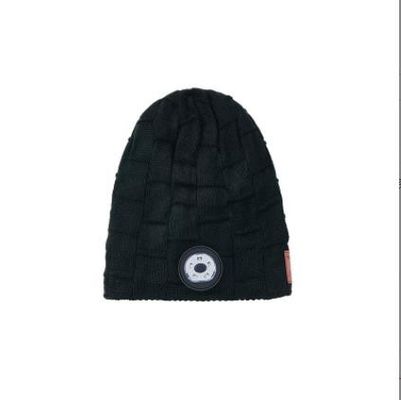 Bluetooth Beanie Hat Video Camera mit Licht, Scheinwerfer-Kappen-drahtlose Kopfhörer USBs wieder aufladbare 4 LED für das Ski fahren, laufend