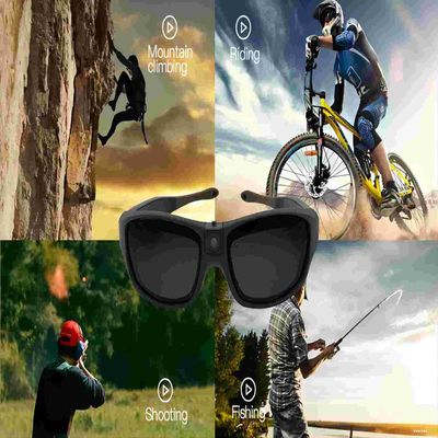 Videokamera-Sport-Videokamera-Sonnenbrille 2.7K 30 FPS für Kanu, springend mit Fallschirm ab
