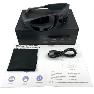 Videokamera-Sport-Videokamera-Sonnenbrille 2.7K 30 FPS für Kanu, springend mit Fallschirm ab