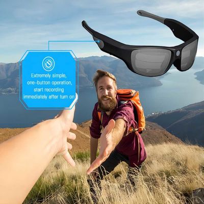 Videosonnenbrille des wasserdichten Sport-IPX55 für das Radfahren, Bergsteigen, Reiten, laufend