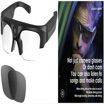 Volle Sonnenbrille-Aktions-Kamera HD 1080P Bluetooth Videomit polarisierter Sicherheits-Linse