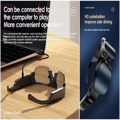 Volle Sonnenbrille-Aktions-Kamera HD 1080P Bluetooth Videomit polarisierter Sicherheits-Linse