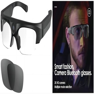 Videosonnenbrille TR90 des Bergsteigen-2K Bluetooth gestaltet offene Ohr-Musik, Telefon-Anrufe