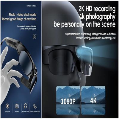 Videosonnenbrille-Kamera 3in1 Smart Bluetooth mit Foto, Video, Audio