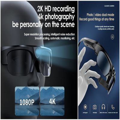 Volle drahtlose Bluetooth Sonnenbrille-Kamera HD 1080P mit Foto, Video, Audio