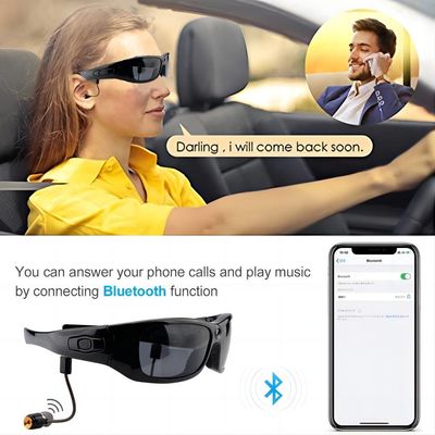 Videosonnenbrille-Aufnahme 720p Bluetooth für Trekkings-gehenden Golf-Sport im Freien