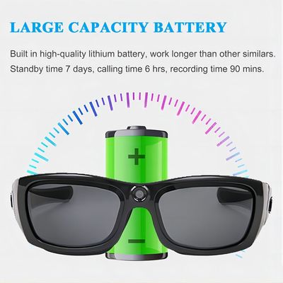 Videosonnenbrille-Aufnahme 720p Bluetooth für Trekkings-gehenden Golf-Sport im Freien