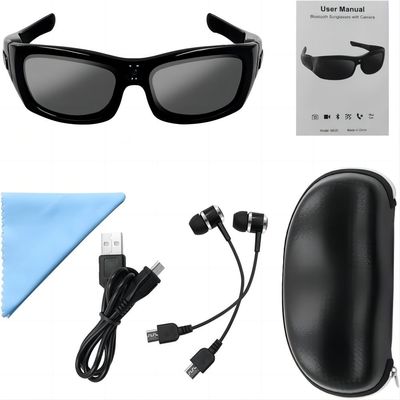 Kletternde Kamera-Sonnenbrille des Snowboarding-1080P Bluetooth schließt an Telefon-Tablet an
