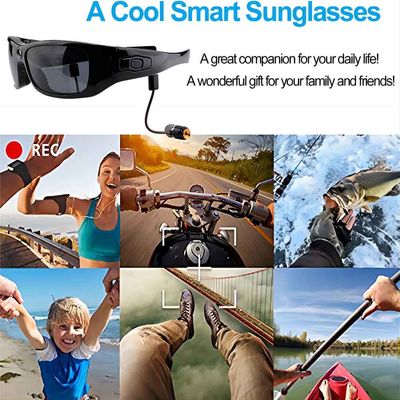 Bluetooth-Sonnenbrille der Videokamera-720P mit Antwort-Anruf-Musik genießt