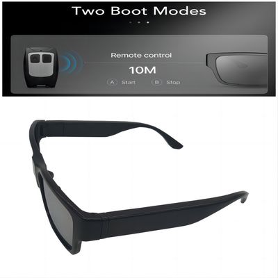 Voller Spions-Videosonnenbrille HD 1080P mit 80 Grad-Biegungs-Linsen-Beweismittelsicherung