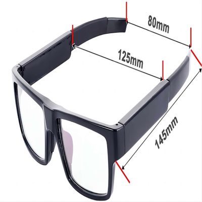 versteckte Kamera-Sonnenbrille 1080P 30FPS berührt Video Steuerung auf Standort-Beweismittelsicherung