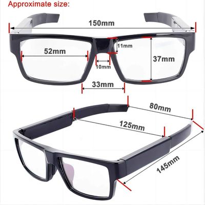 VOLLE versteckte Kamera-Sonnenbrille HD G2-32G eine Finger-Steuerung für Beweismittelsicherung