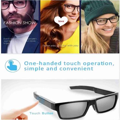 TR90 versteckte Kamera-Sonnenbrille ein Leichtgewichtler des Finger-Noten-Steuer40g