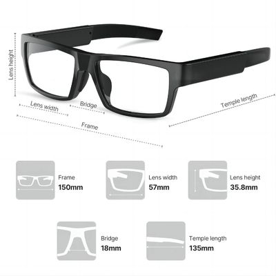 5M Pixels Hidden Video Mikro-Sd Karte der Spions-notierende Sonnenbrille-1080P der Kamera-