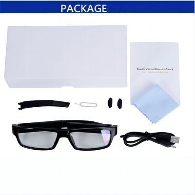 Sicherheit versteckte 32G der codierten Karte der Kamera-Sunglasses1080P eingebaute Noten-Steuerung