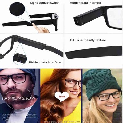 knöpft HD versteckte Sonnenbrille der Kamera-1080P NICHT keine Loch-Note zur Aufnahme in 3-5 Sekunden