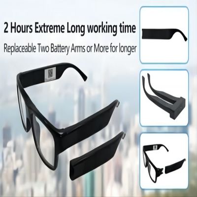 Sicherheits-Spions-Aktions-WiFi Live Streaming Glasses Real-Time Monitoring APP-Verbindung