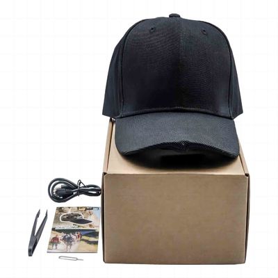 1296P QHD versteckte CameraBaseball Kamera der Kappen-eingebaute Polizeieinrichtungs-1000mah