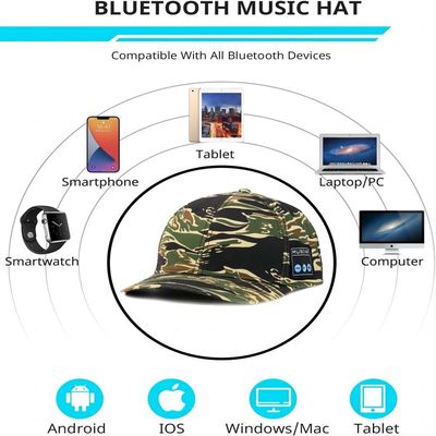 Drahtloser bluetooth Sprecherhut, Washable+ justierbar mit dem HIFIton für Baseballsport, Schlittschuh laufend Sport usw. im Freien
