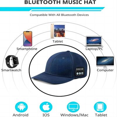 Unisex-bluetooth Hut mit Doppelsprecher, Handwäsche, wieder aufladbarer Musikhut, der Stuffers für Mädchen und Jungen auf Lager