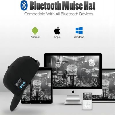 Entfernbares Händewaschen des beweglichen bluetooth Audiosportkappen-Sprechers und justierbar für Baseball, Rochen, fahrend rad