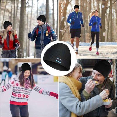 Drahtloser Hut des Beanie B5 mit dem bluetooth, freihändigen Telefonanrufen u. Musik, die mit Wärme für Männer, Frauen-Wintersport spielen