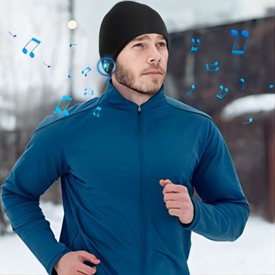 Multifunktions-Bluetooth-Beaniehutkamera B5 freihändige Telefonanrufe/Musik/Wärme/Aufnahme für die Winterjagd, laufend