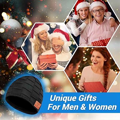 SPRECHER-Musik-Genießen B5 Bluetooth 5,0 Beanie Hat With Wireless Headphone Doppel