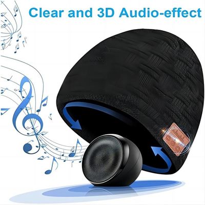 Ski fahrende drahtlose Musik-Beanie Hat With Bluetooth-Hifi Doppelsprecher