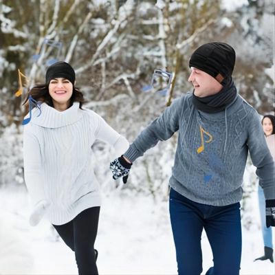 Beanie Hat mit Bluetooth, Bluetooth-Kopfhörer, zum Telefon von calls&amp;play Musik für das Rütteln, Bergsteigen, Kanusport zu machen