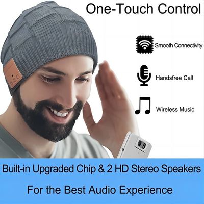 Drahtloses Bluetooth Beanie Hat Rechargable 250mah mit Callings Telefon Zeit der Musik 16hours
