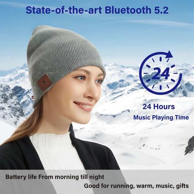 Drahtloses Bluetooth Beanie Hat Rechargable 250mah mit Callings Telefon Zeit der Musik 16hours