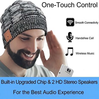 Stricken Sie Winter-Kappen-Radioapparat intelligenten Beanie Headset, den 24 Stunden Stereolithographie-Sprecher der Zeit-HD spielen