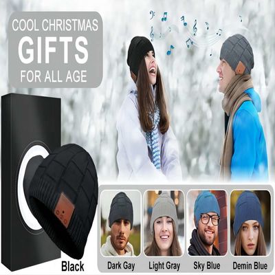 Bluetooth drahtloser Beanie Hat Knit Music Hat für das Radfahren, Eiskunstlauf, wandernd