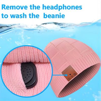 Wrieless-Kopfhörer Bluetooth Beanie Hat Music Listening Warm windundurchlässig