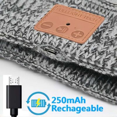 Winter, wandernd und klettern, rüttelndes Bluetooth Beanie Hat With Wireless Headset BT5.0