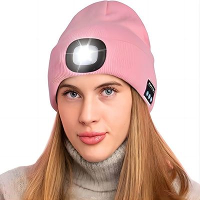 Musik-Play-back LED Beanie With Light Hands Free, der Protokollierungssonnenuntergang-Fischen fordert