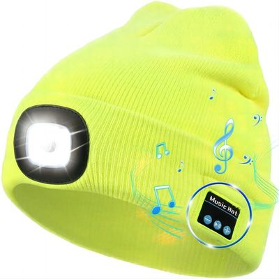 LED-Scheinwerfer-Musik-Kappen-Bluetooth-Kopfhörer-Hut für Weihnachten, Geburtstage, Männer