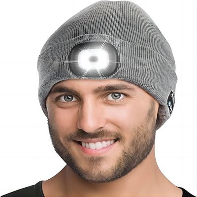 Sport-Bluetooth-Kopfhörer-Hut übergibt frei mit Musik-Telefon-Gesprächen Flahslight