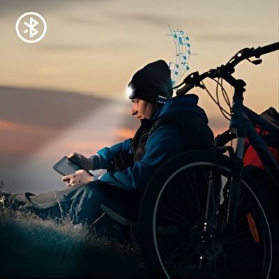 Scheinwerfer LED Bluetooth Beanie With, Unisex-USB Rechargable übergibt freien Scheinwerfer Frauen Männer Geschenke für Vati er Ehemann