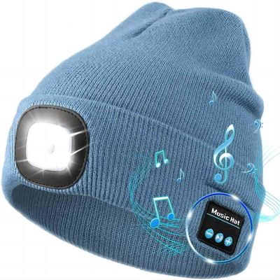 Sport-im Freien drahtloser Kopfhörer-Bluetooth-Kopfhörer-Hut mit Fackel