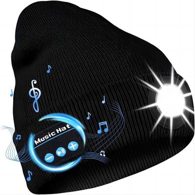 Videohut LED Bluetooth, 5.0-megapixel HD Entschließung tragbare tragbare Videokamera mit Musik genießen Scheinwerfer für Patrouille