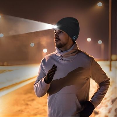 Notierender Video-Bluetooth-Kopfhörer-Hut mit Headflashlight-Nachtsicht-Schleifen-Aufnahme