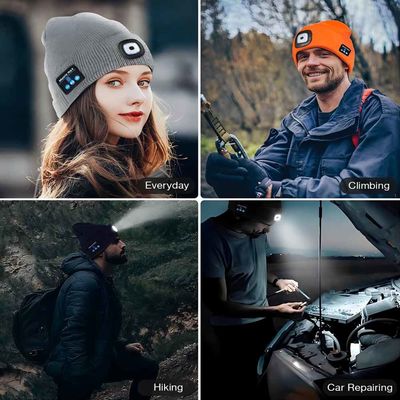 Drahtloses der codierten Karte 6hours des Musik-Bluetooth-Kopfhörer-Hut-128G Video