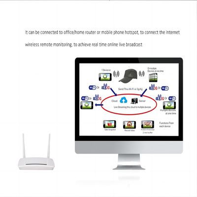 Live Streamings WiFi Aktions-Kamera des Kamera-Hut-2K schließen an Krisenherd-drahtlosen Router an
